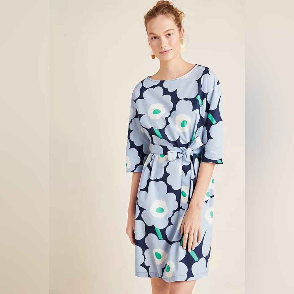 Marimekko Unikko poppy print dress size 36 fits like a medium